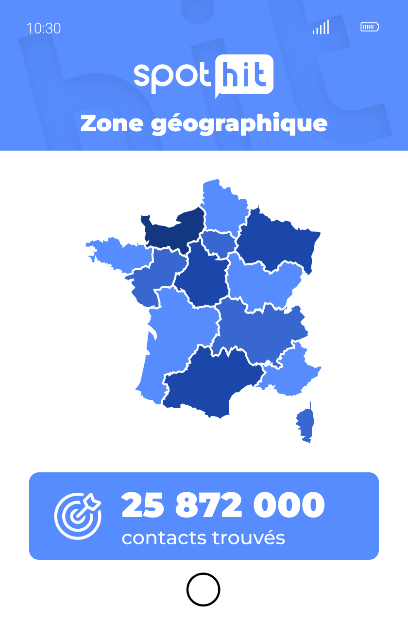 Optin zone géographique