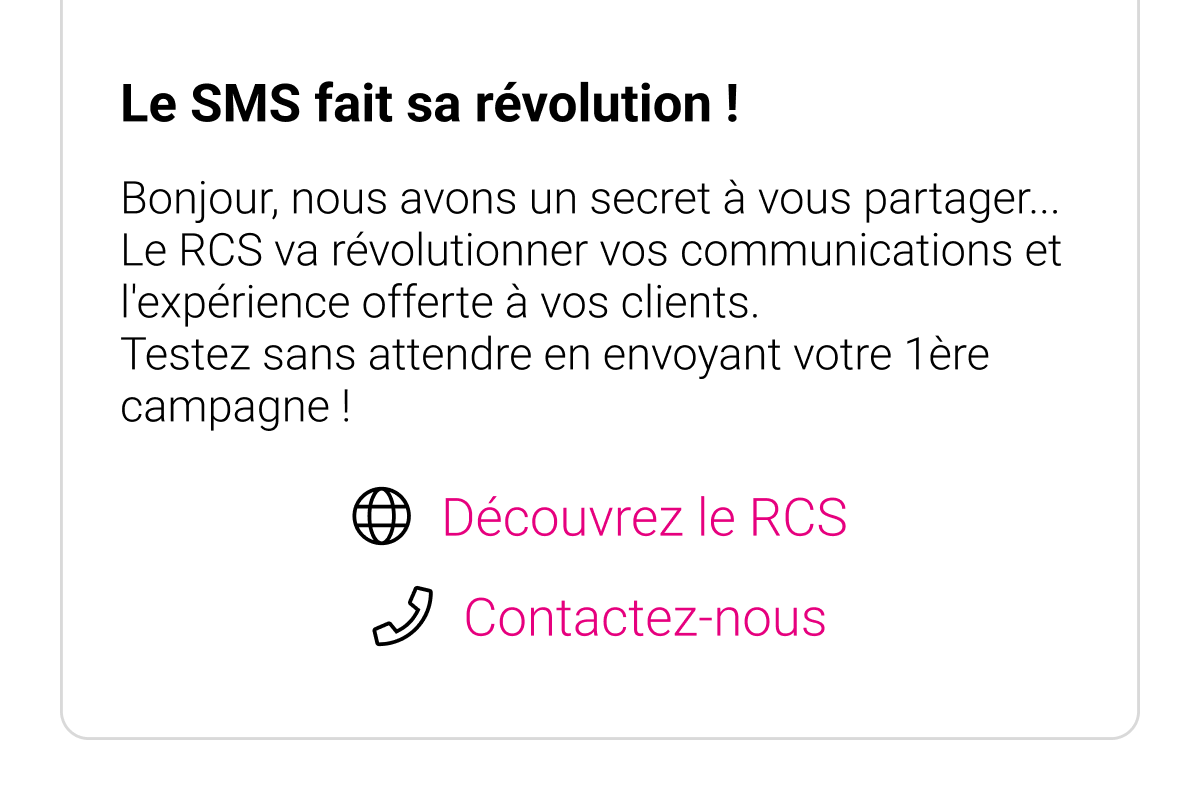 RCS actions et suggestions